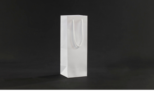 White Kraft Paper Luxury Gift Bags - 120x120x350mm